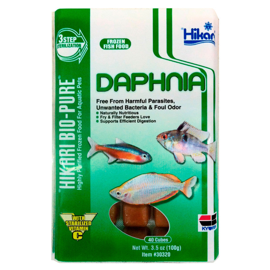 Hikari USA Daphnia Frozen Fish Food /3.5 oz, 40 ct