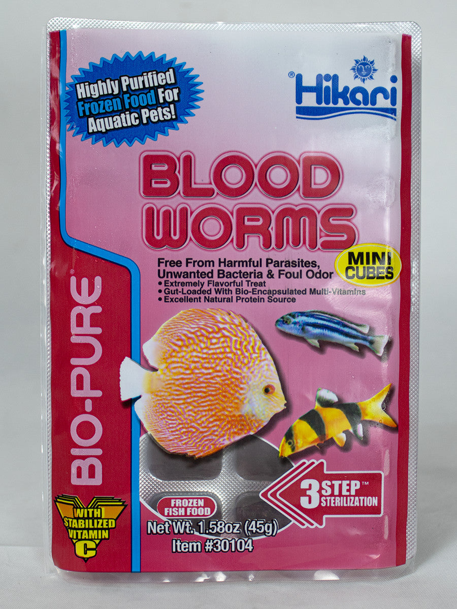Hikari USA Blood Worm Frozen Fish Food 1.58 oz