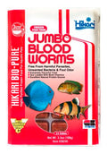 Hikari USA Jumbo Bloodworm Frozen Fish Food /3.5 oz, 24 ct