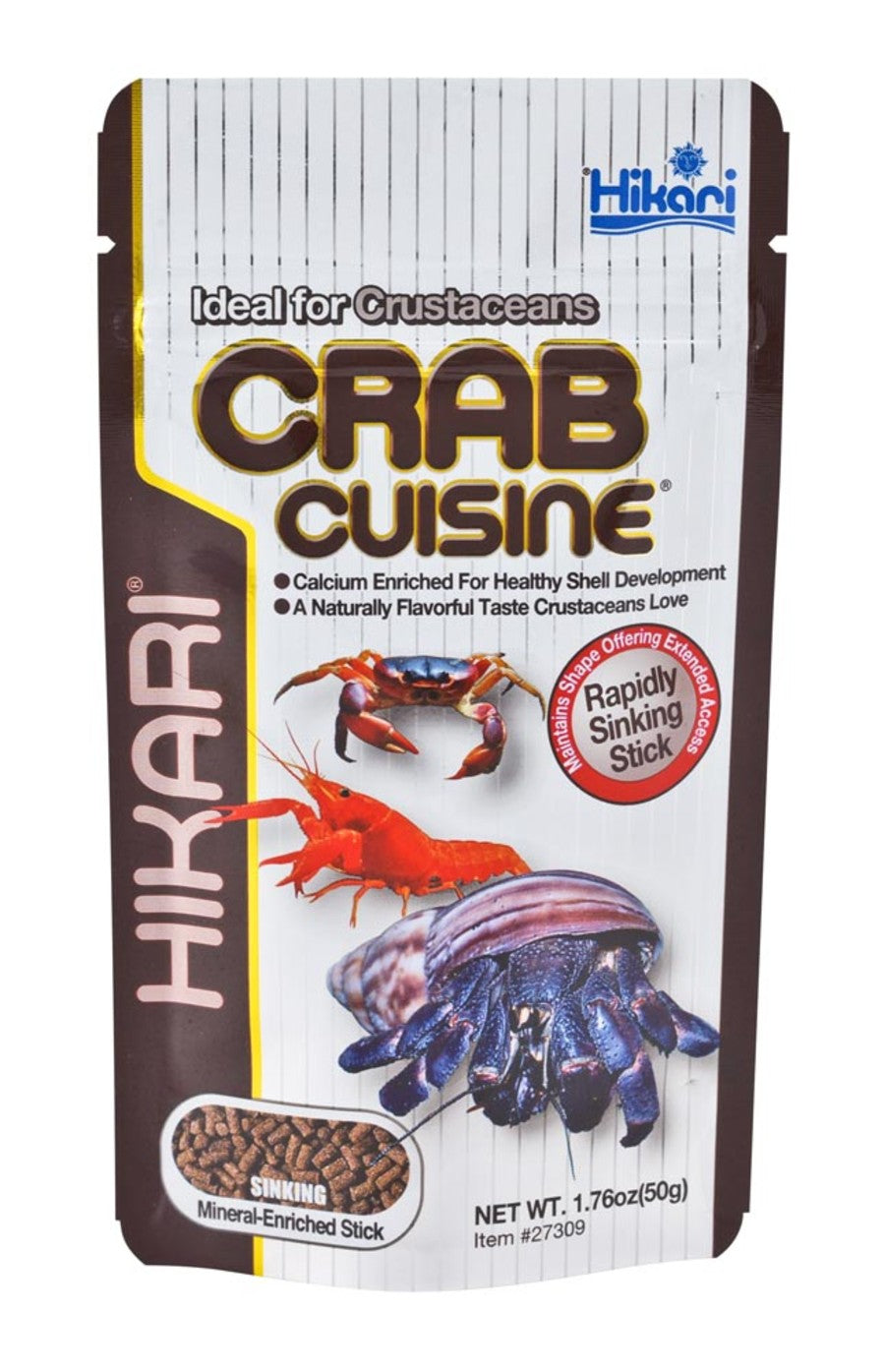 Hikari USA Crab Cuisine Sinking Hard Stick  1.76 oz