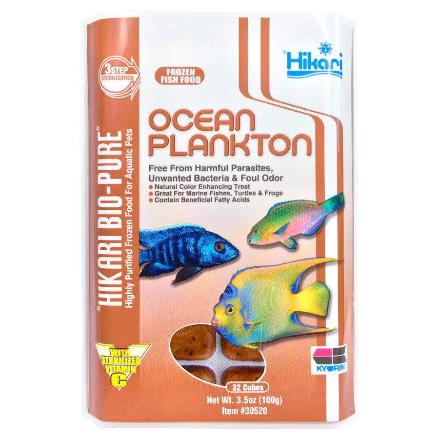 Hikari USA Ocean Plankton Frozen Fish Food 32 ct 3.5 oz